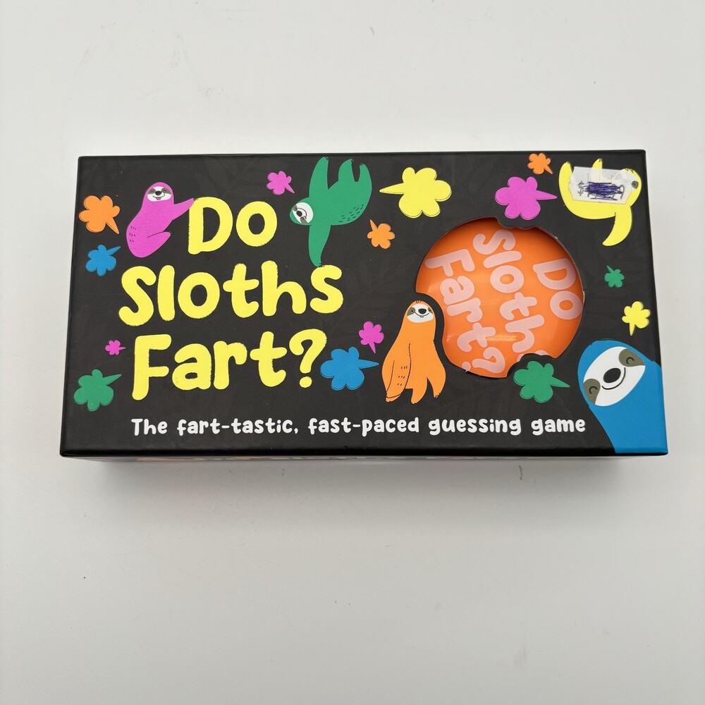 Do Sloths Fart? Fun Fast Guessing Game Family Board Game With Fart Sound Buzzer